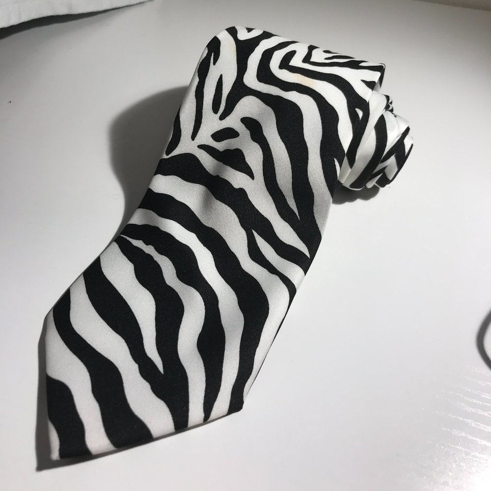 Wild Ties Zebra Neck Tie